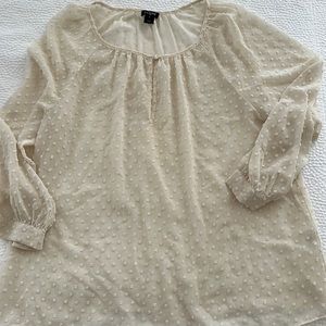 Swiss Dot J.Crew Blouse